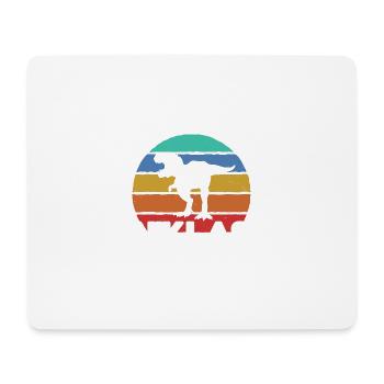NIKLAS - Schöner Jungen Name mit Dinosaurier - Mousepad (Querformat) - Weiß - Vorne
