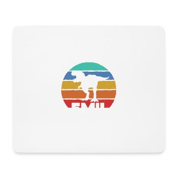 EMIL - Schöner Jungen Name mit Dinosaurier - Mousepad (Querformat) - Weiß - Vorne