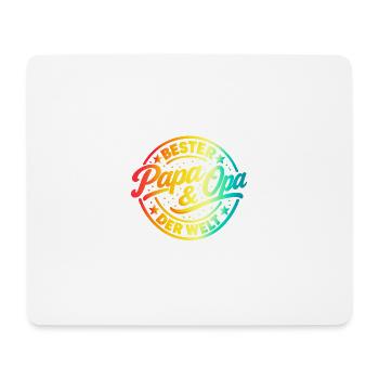 Bester Papa und Opa der Welt - Mousepad (Querformat) - Weiß - Vorne