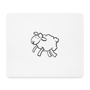 Schaf - Mousepad (Querformat) - Weiß - Vorne