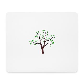 Baum - Mousepad (Querformat) - Weiß - Vorne