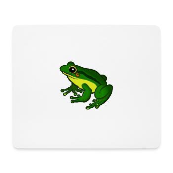 grenouille - Tapis de souris (format paysage) - blanc - Devant