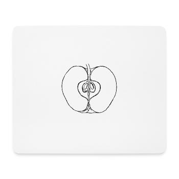 apple - Mousepad (Querformat) - Weiß - Vorne