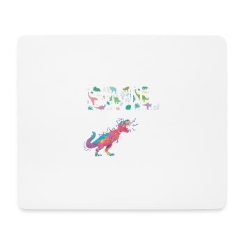 EMIL - Schöner Jungen Name mit Dinosaurier - Mousepad (Querformat) - Weiß - Vorne