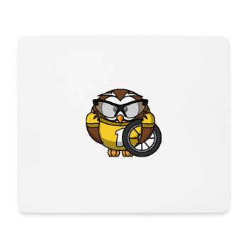 Motorcross Vogel - Mousepad (Querformat) - Weiß - Vorne