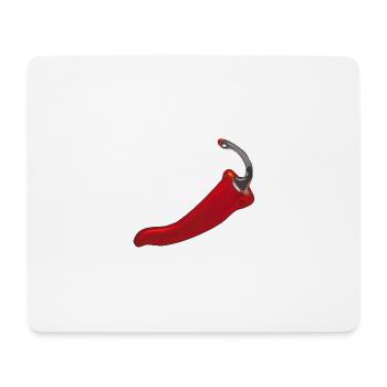 Chili - Mousepad (Querformat) - Weiß - Vorne