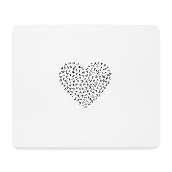 Amour du sport - Tapis de souris (format paysage) - blanc - Devant