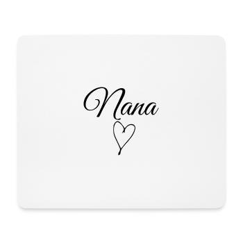 Coeur de Nana - Tapis de souris (format paysage) - blanc - Devant