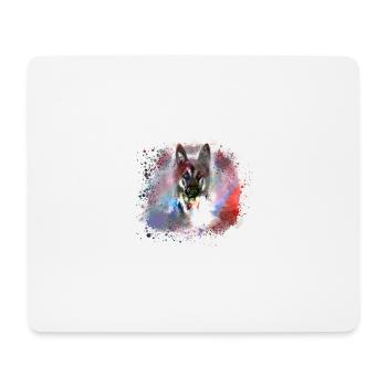 schäferhund ,hund,graffiti, deutscher schäferhund, - Mousepad (Querformat) - Weiß - Vorne