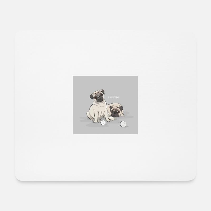 Pug - Mouse Pad (horizontal) - white