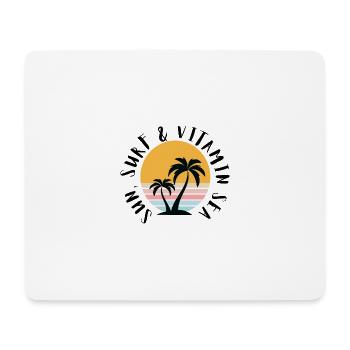 Sonnenschutz & Vitamin Meer - Mousepad (Querformat) - Weiß - Vorne