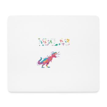 NIKLAS - Schöner Jungen Name mit Dinosaurier - Mousepad (Querformat) - Weiß - Vorne