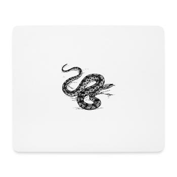 Graue Schlange - Mousepad (Querformat) - Weiß - Vorne