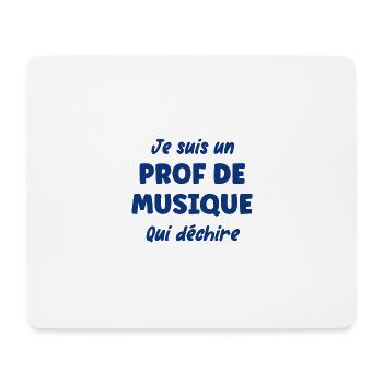 Je suis un prof de musique - Tapis de souris (format paysage) - blanc - Devant