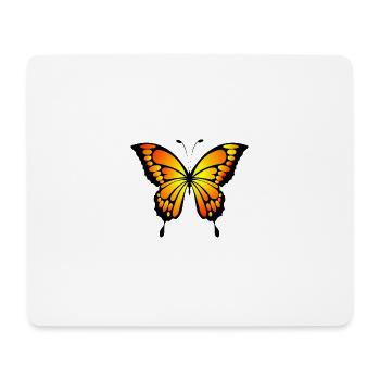 Schmetterling - Mousepad (Querformat) - Weiß - Vorne
