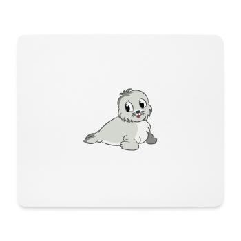 Baby Robbe - Mousepad (Querformat) - Weiß - Vorne
