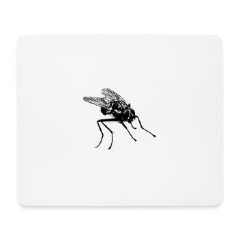 Fliege - Mousepad (Querformat) - Weiß - Vorne