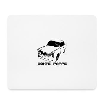 Trabi - die echte Pappe - Mousepad (Querformat) - Weiß - Vorne