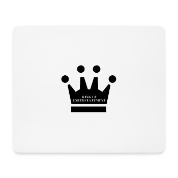 Roi de la litote, roi de la litote - Tapis de souris (format paysage) - blanc - Devant