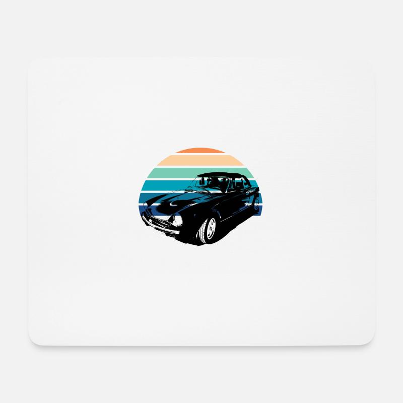 alter Oldtimer - Mousepad (Querformat) - Weiß