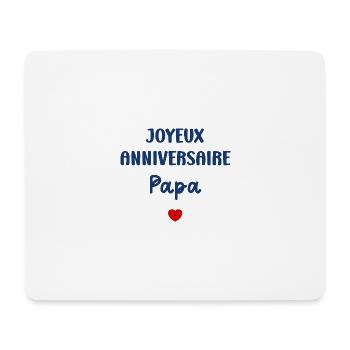 Joyeux Anniversaire papa - Tapis de souris (format paysage) - blanc - Devant