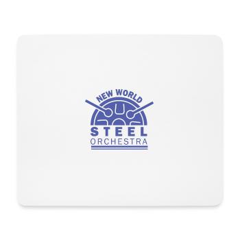 New World Steel Orchestra Logo - Mouse Pad (horizontal) - white - Front