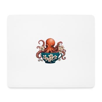 Funny Octopus - Mouse Pad (horizontal) - white - Front