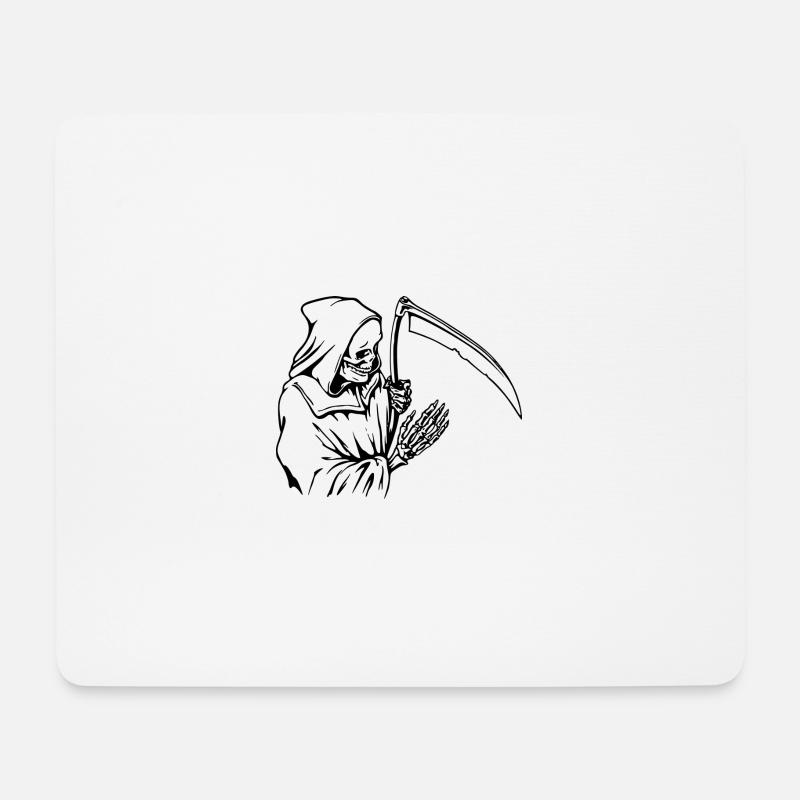 Sensenmann - Mousepad (Querformat) - Weiß