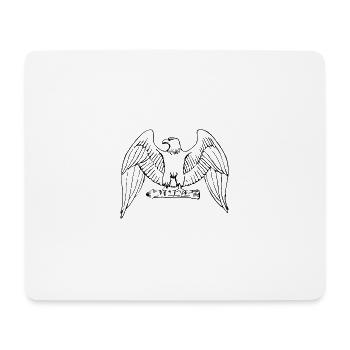 Adler - Mousepad (Querformat) - Weiß - Vorne