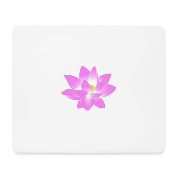Flower Lotus - Mouse Pad (horizontal) - white - Front