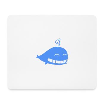 Wal Wasser blau Kinder - Mousepad (Querformat) - Weiß - Vorne