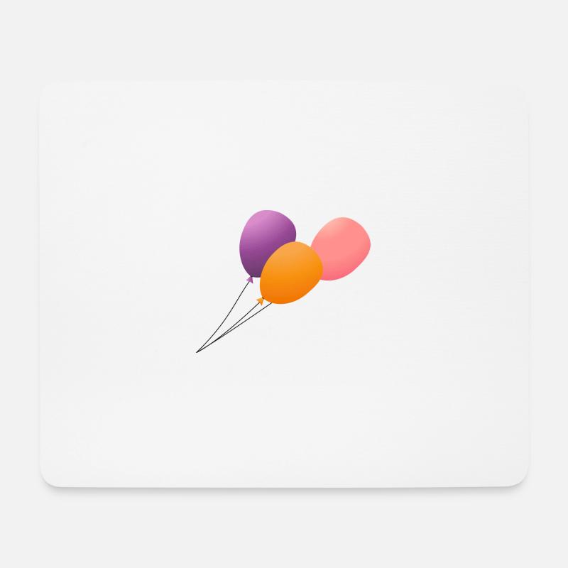 Luftballons - Mousepad (Querformat) - Weiß
