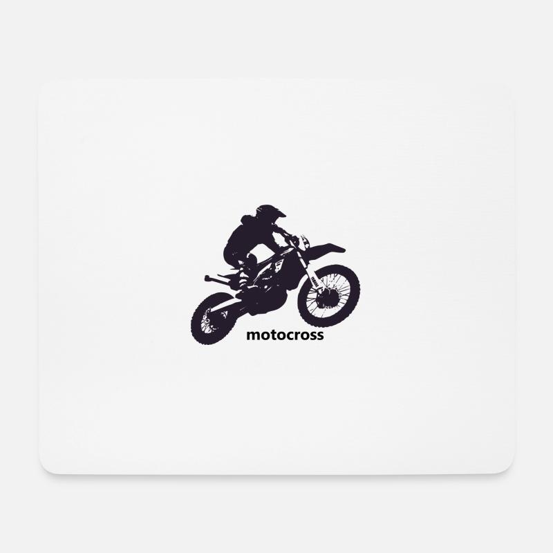 motocross - Mouse Pad (horizontal) - white