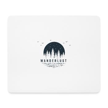 Aventure Randonnée Camping Idée Cadeau Aventure - Tapis de souris (format paysage) - blanc - Devant
