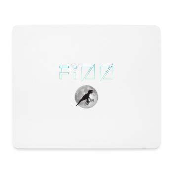 FINN - Schöner Jungen Name mit Dinosaurier - Mousepad (Querformat) - Weiß - Vorne