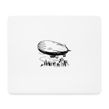 Luftschiff - Mousepad (Querformat) - Weiß - Vorne