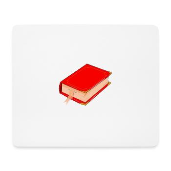 Buch - Mousepad (Querformat) - Weiß - Vorne