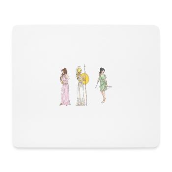 Femmes anciennes - Tapis de souris (format paysage) - blanc - Devant
