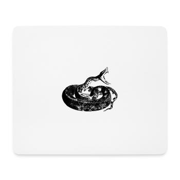 Snake Illustration Terrarium Reptilien - Mousepad (Querformat) - Weiß - Vorne