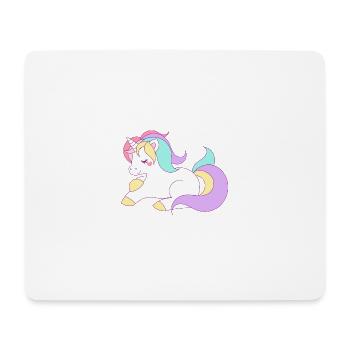 cute unicorn - Mouse Pad (horizontal) - white - Front