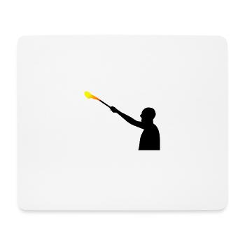 Fan Hooligan - Mousepad (Querformat) - Weiß - Vorne