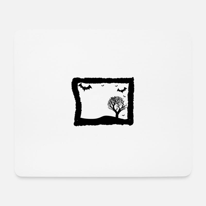 Fledermäuse - Mousepad (Querformat) - Weiß