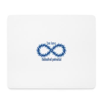 Sie haben unbegrenztes Potenzial - Mousepad (Querformat) - Weiß - Vorne
