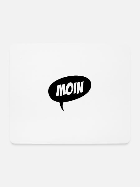 Moin - Mousepad (Querformat) - Weiß