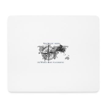 Abenteuerreisen GS - Mousepad (Querformat) - Weiß - Vorne