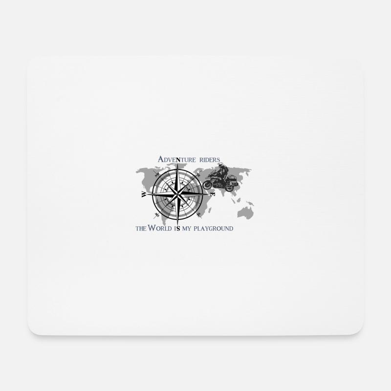 Abenteuerreisen GS - Mousepad (Querformat) - Weiß