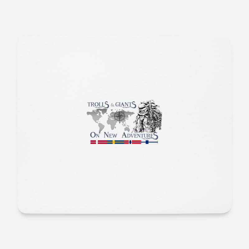 Trolle 2 GRA FRONT - Mousepad (Querformat) - Weiß