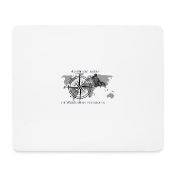 Voyage d'aventure chez Gravel - Tapis de souris (format paysage) - blanc - Devant