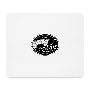 Noir et blanc Retro Y2k Streetwear Vêtements - Tapis de souris (format paysage) - blanc - Devant
