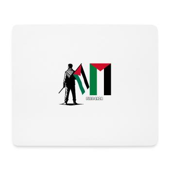 Abstrakte Sluette bunte Blöcke - Mousepad (Querformat) - Weiß - Vorne